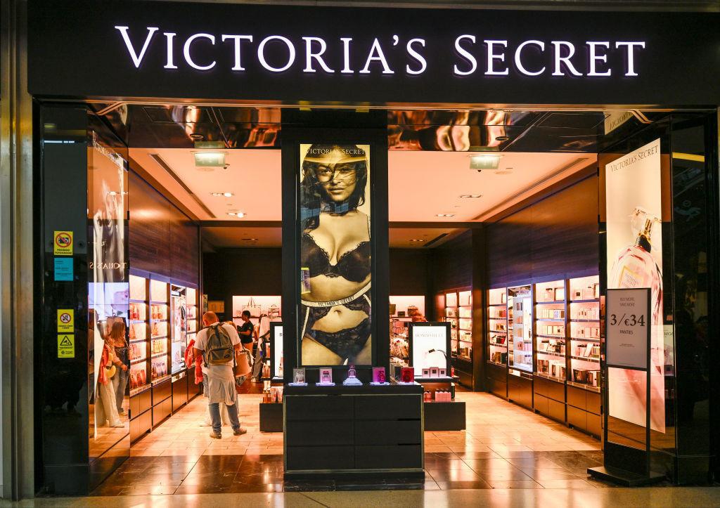 Photo of a Victoria’s Secret store in a mall with people shopping